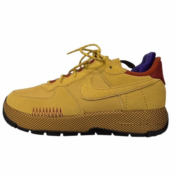 NWOT Nike Women's Air Force 1 Wild Shoes in Wheat Gold Size 7.5 - Picture 5 of 13